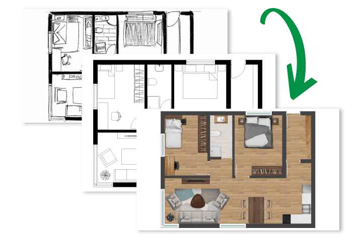 Beispiel verkaufsoptimierter Grundriss